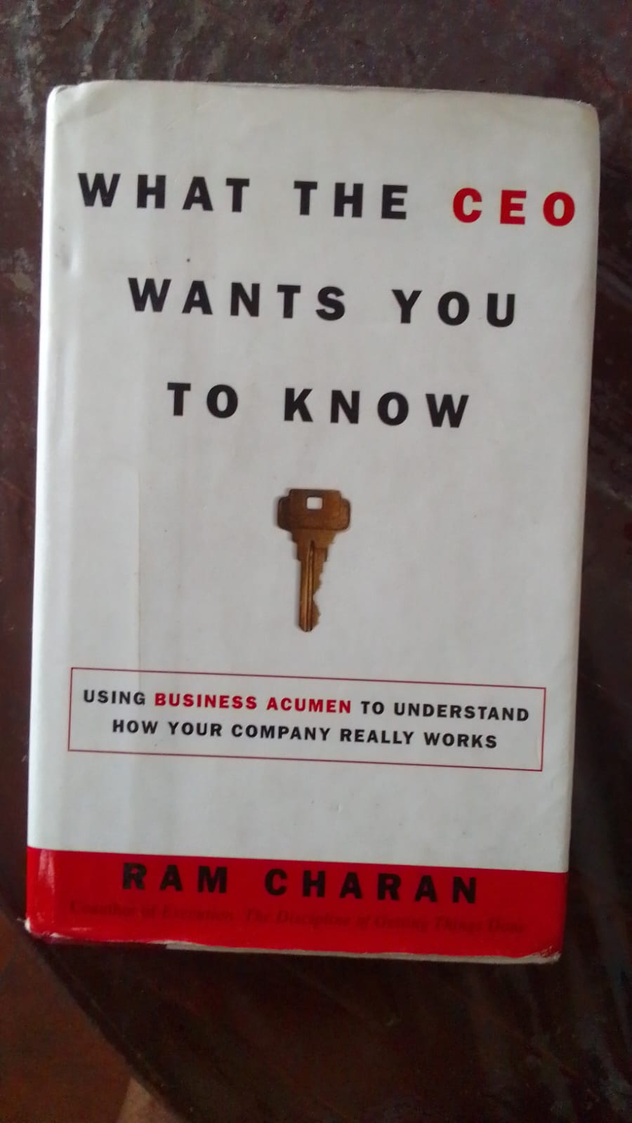 What the CEO Wants You to Know by Ram Charan - Book Cover